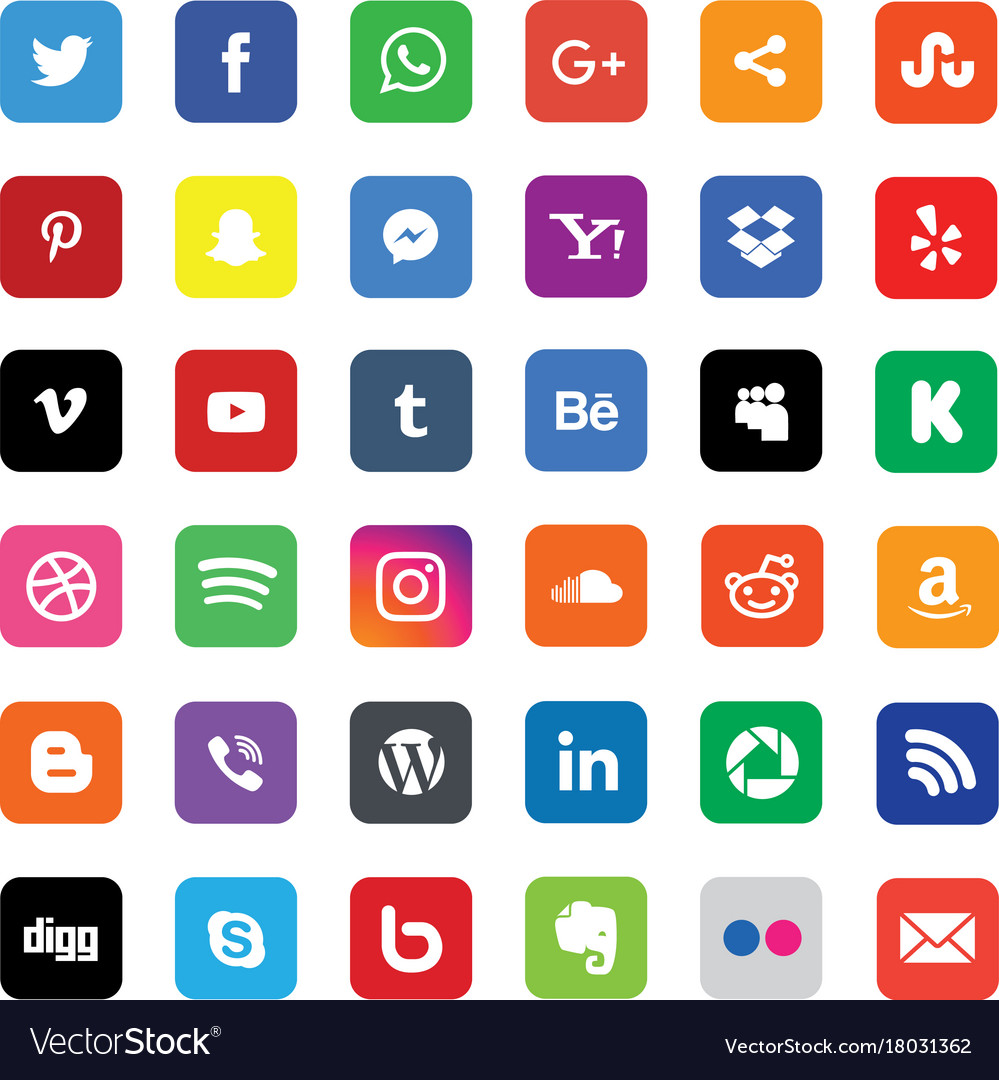 41+ Free Social Media Logos Png PNG