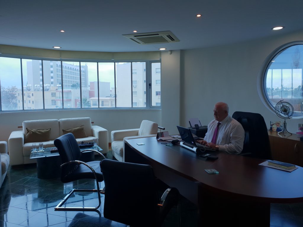 Tony Pentland of 3D Global in Office 