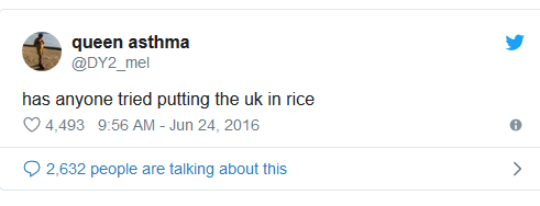 Best Brexit Tweets - Queen Asthma 