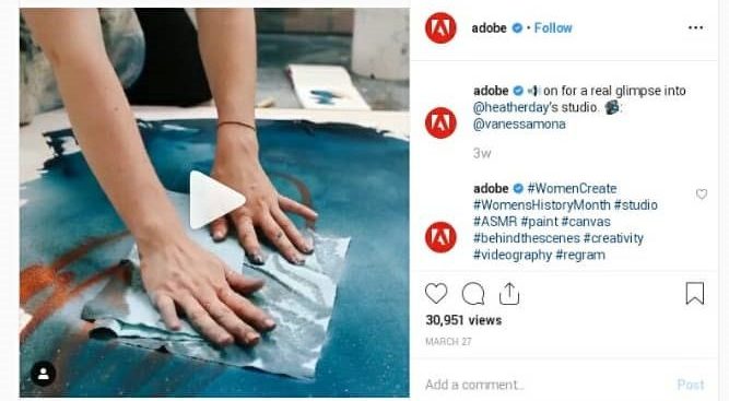 Instagram Marketing Campaign - Adobe - Behind the Scenes Videos