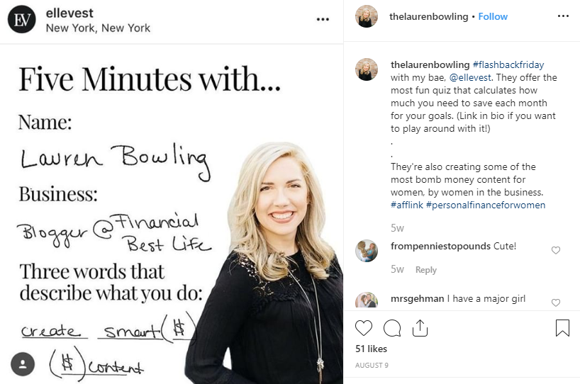 Finance Influencers - Lauren Bowling