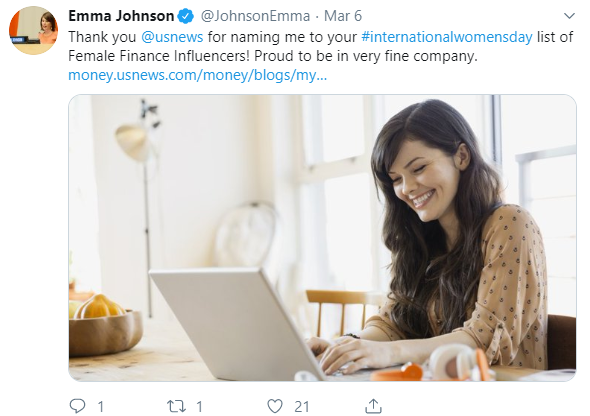 Finance Influencers - Emma Johnson