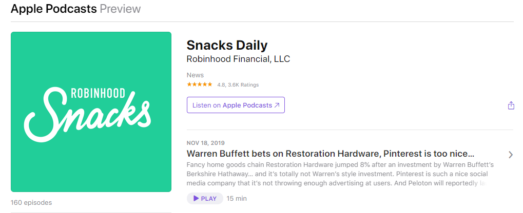 Finance Marketing Lessons - WealthTech - Apple Podcasts - Snacks Daily