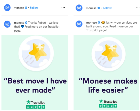 Neobank Monese increases engagement on social media 