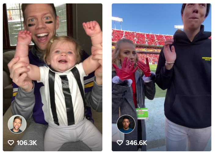 NFL Official TikTok marketing