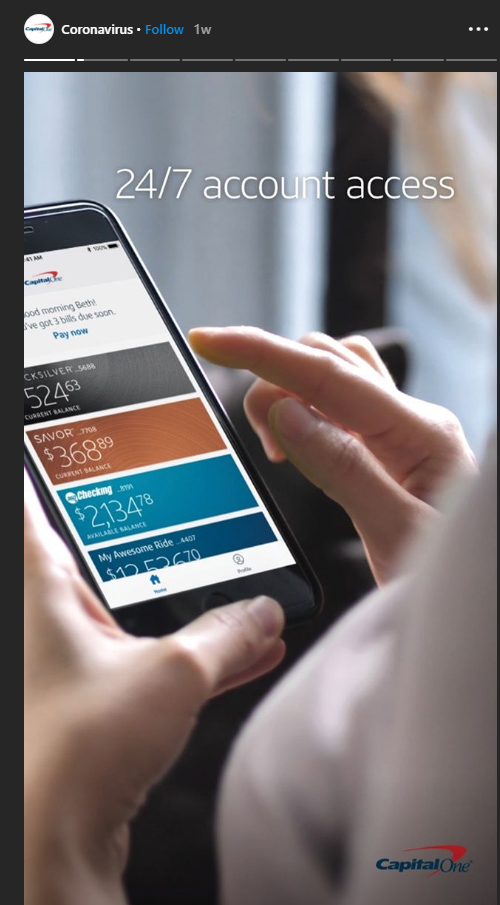 Instagram Stories - Capital One