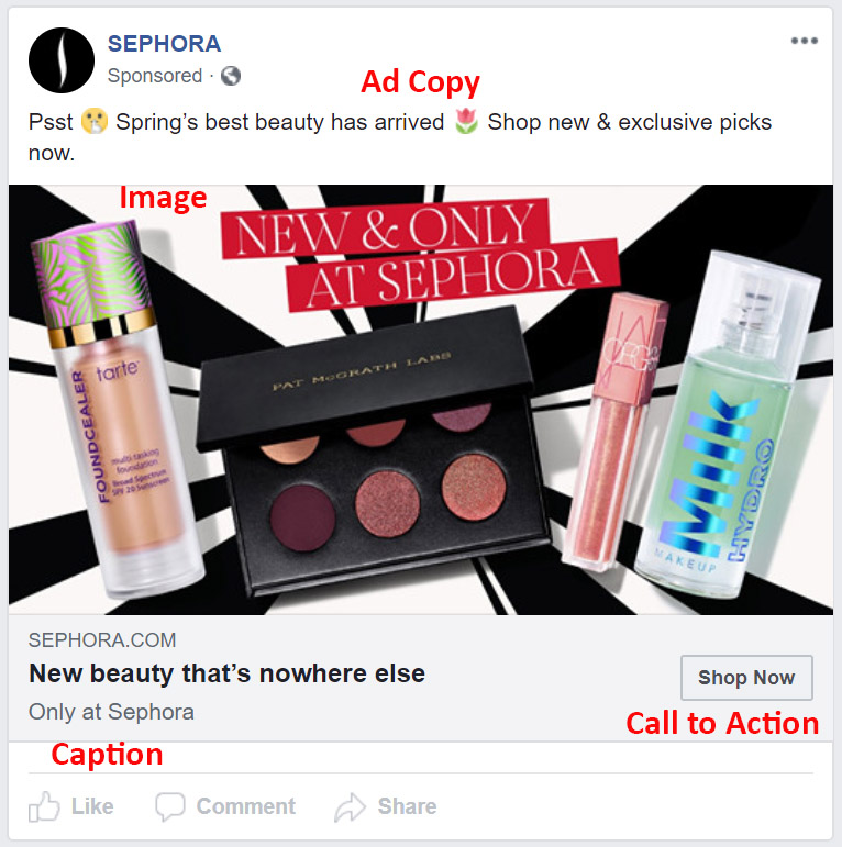 Advertising Trends - Sephora - Ad copy