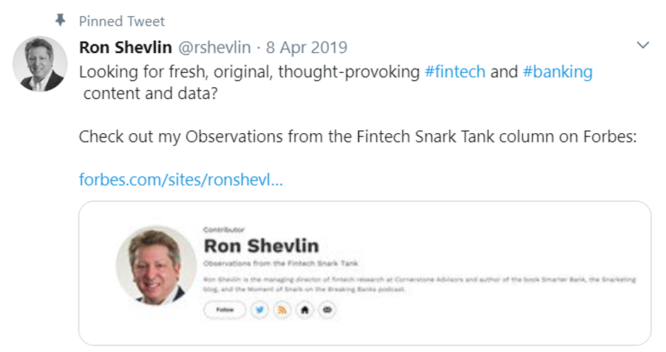 Finance Influencers - Ron Shevlin