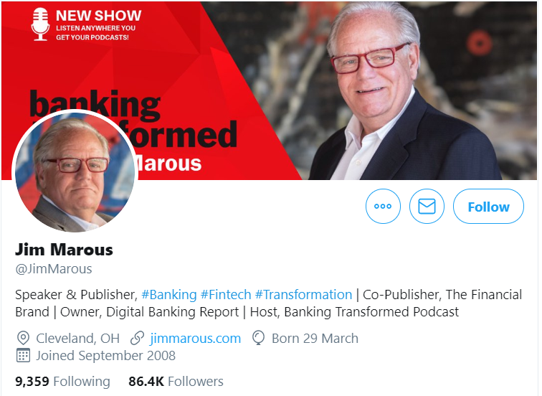 Finance Influencers - Jim Marous