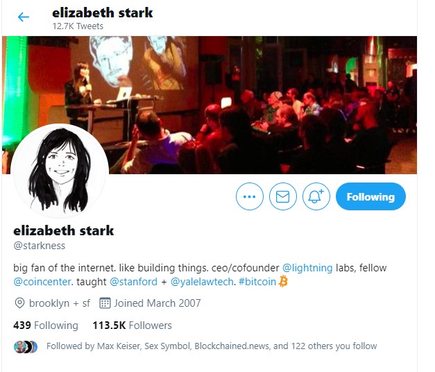 Crypto Influencers - Elizabeth Stark