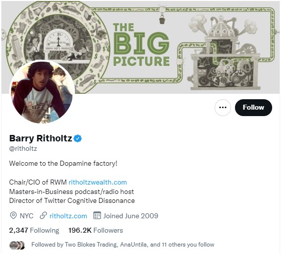 Finance Influencers - Barry Ritholtz