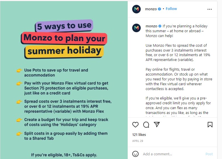 Financial Literacy - Starling Bank on Instagram