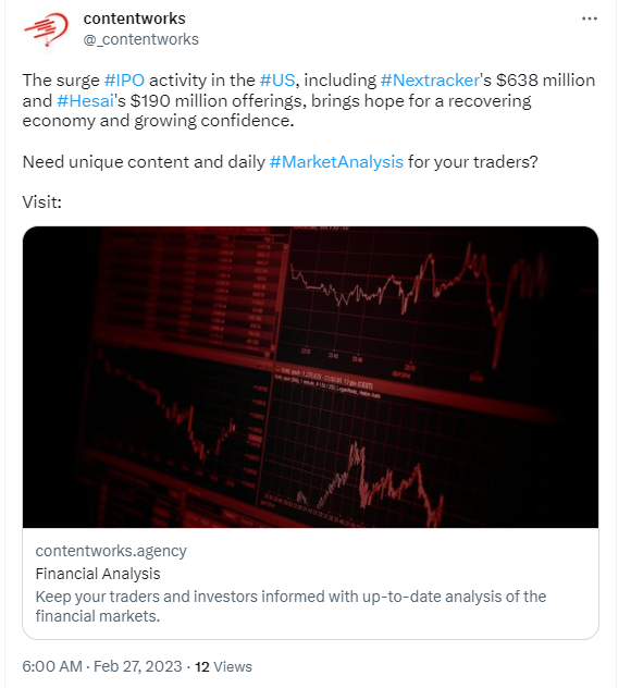 Trading - Trending Tweets - Contentworks