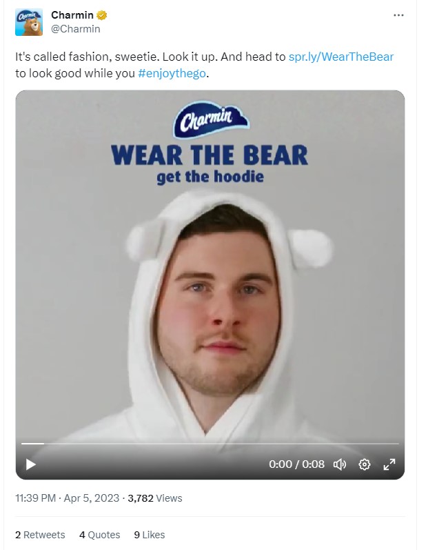 Charmin uses humour in social media marketing