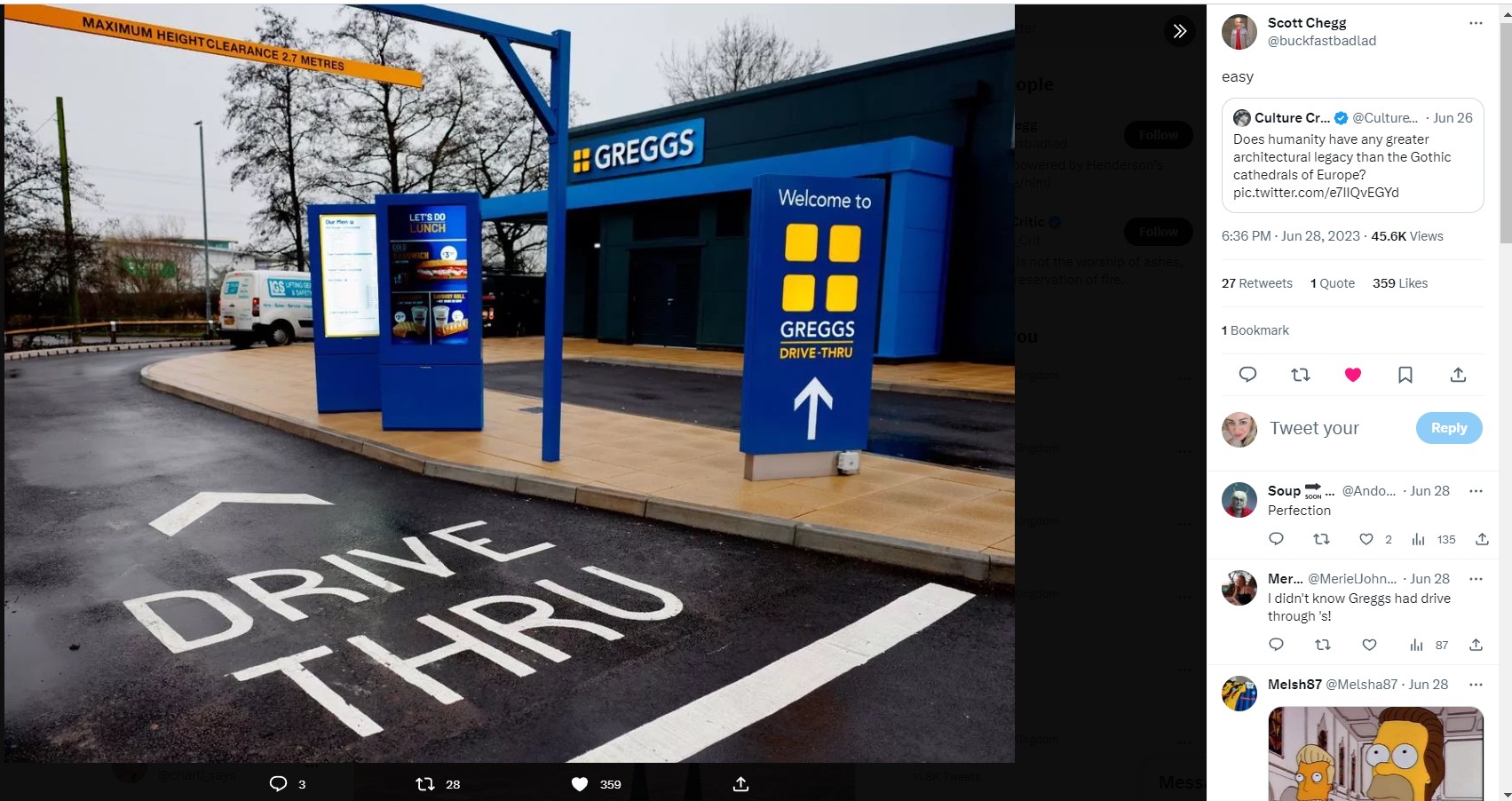 Greggs uses humour in social media marketing